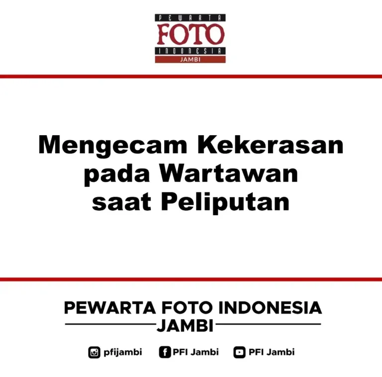 PFI Jambi Kecam Kekerasan terhadap Dua Wartawan saat Liputan Demo Karhutla di Sumatera Selatan